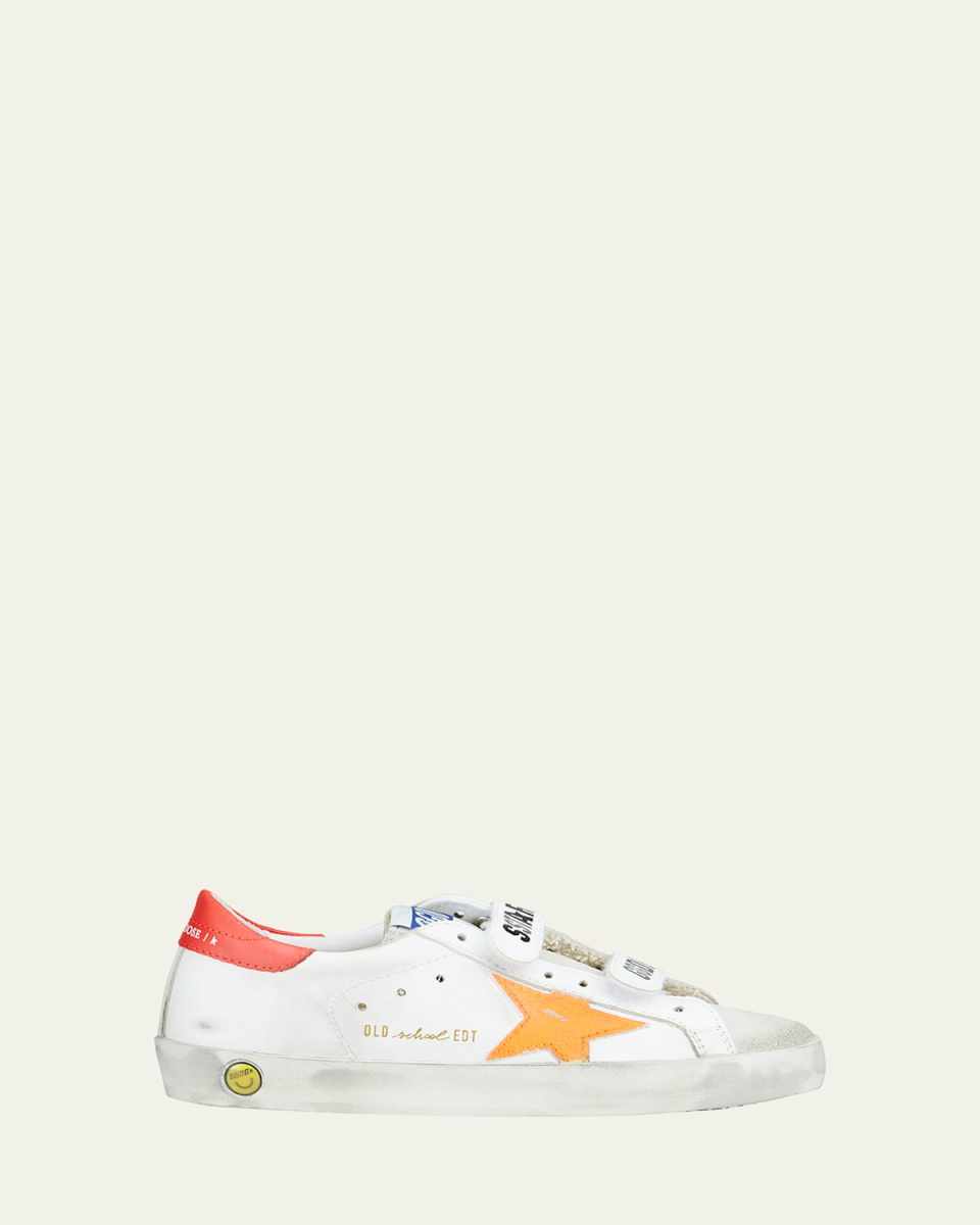Old School Logo Double Grip-Strap Sneakers, Toddler/Kids